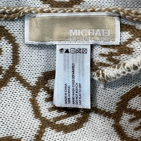 Michael Kors Beanie, Women’s, Tan and White, One Size, NWT - Picture 5 of 5